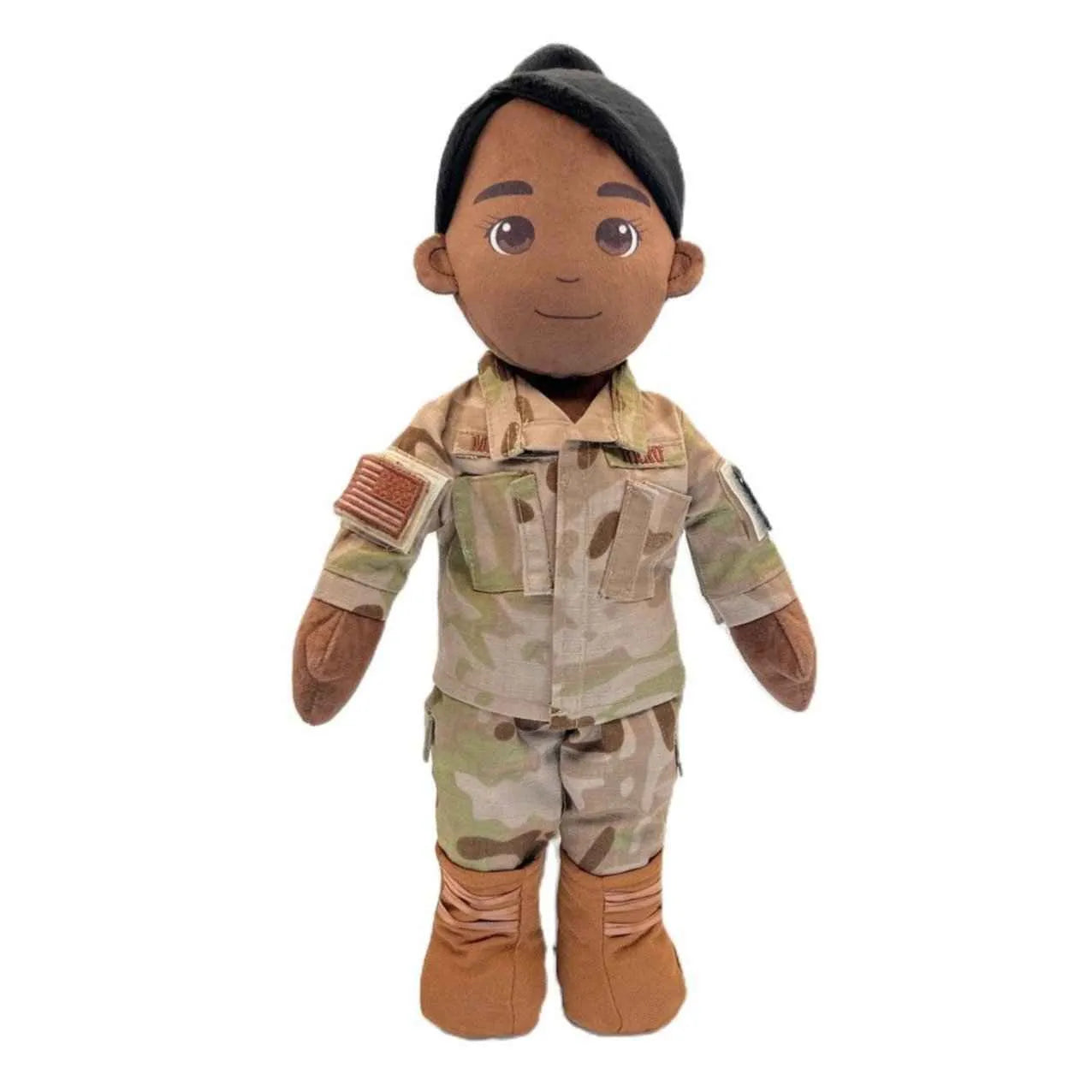 Customizable & Recordable Air Force Mommy Doll Box Set with Deployment Book