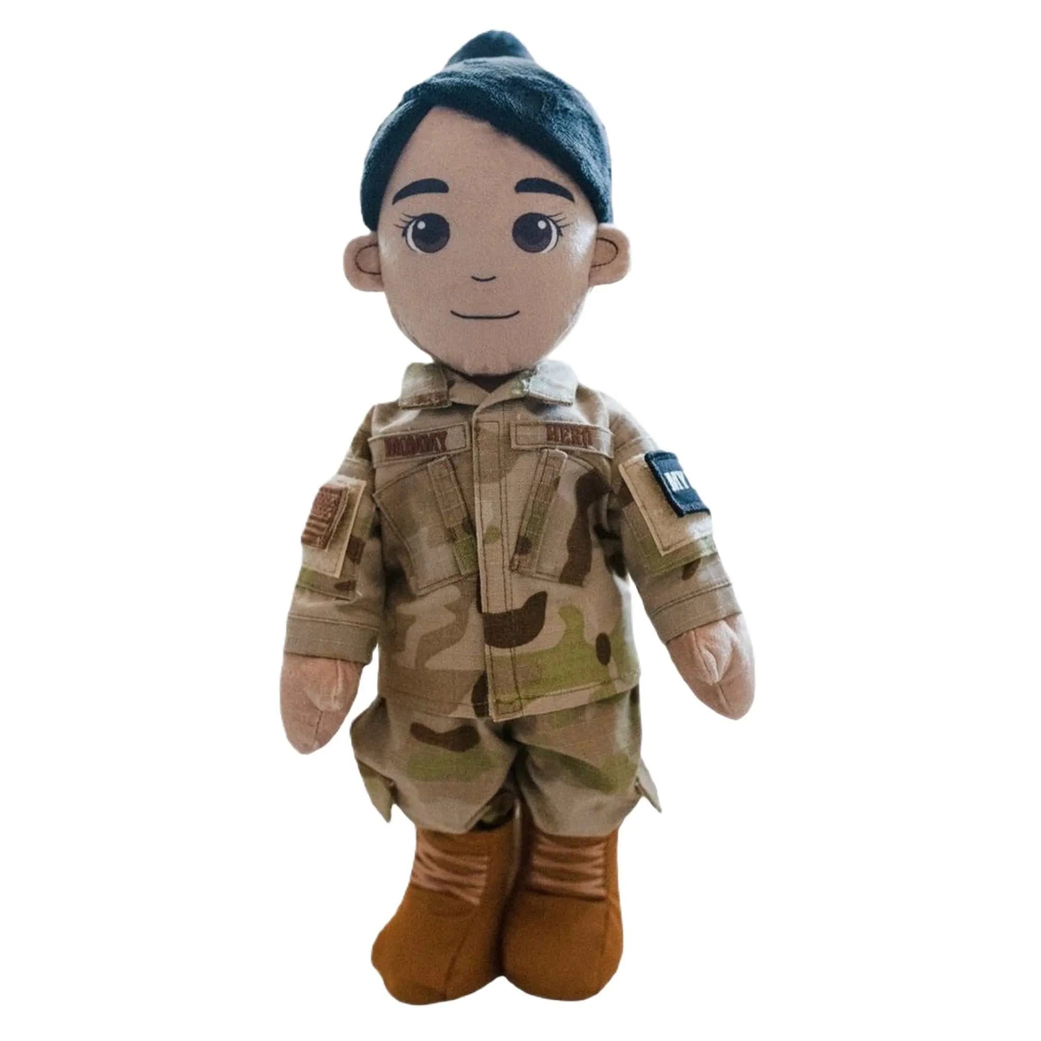 Customizable Doll, Personalized Doll, Military Doll, Daddy Doll, Mommy Doll, Blonde Hair Doll, Air Force Doll, Airman Doll, Recordable Doll, Military Doll, Talking Doll, and Deployment Doll for Military Kids