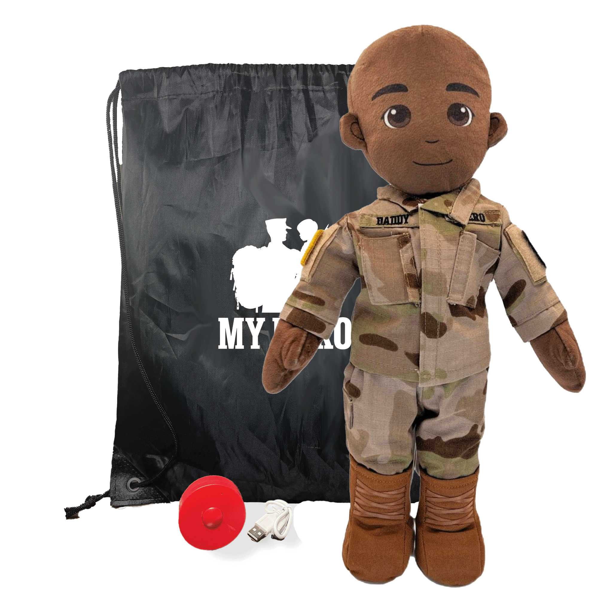 Army dolls – custom doll that looks like you – personalized dolls for infants – recordable dolls soothe separation anxiety