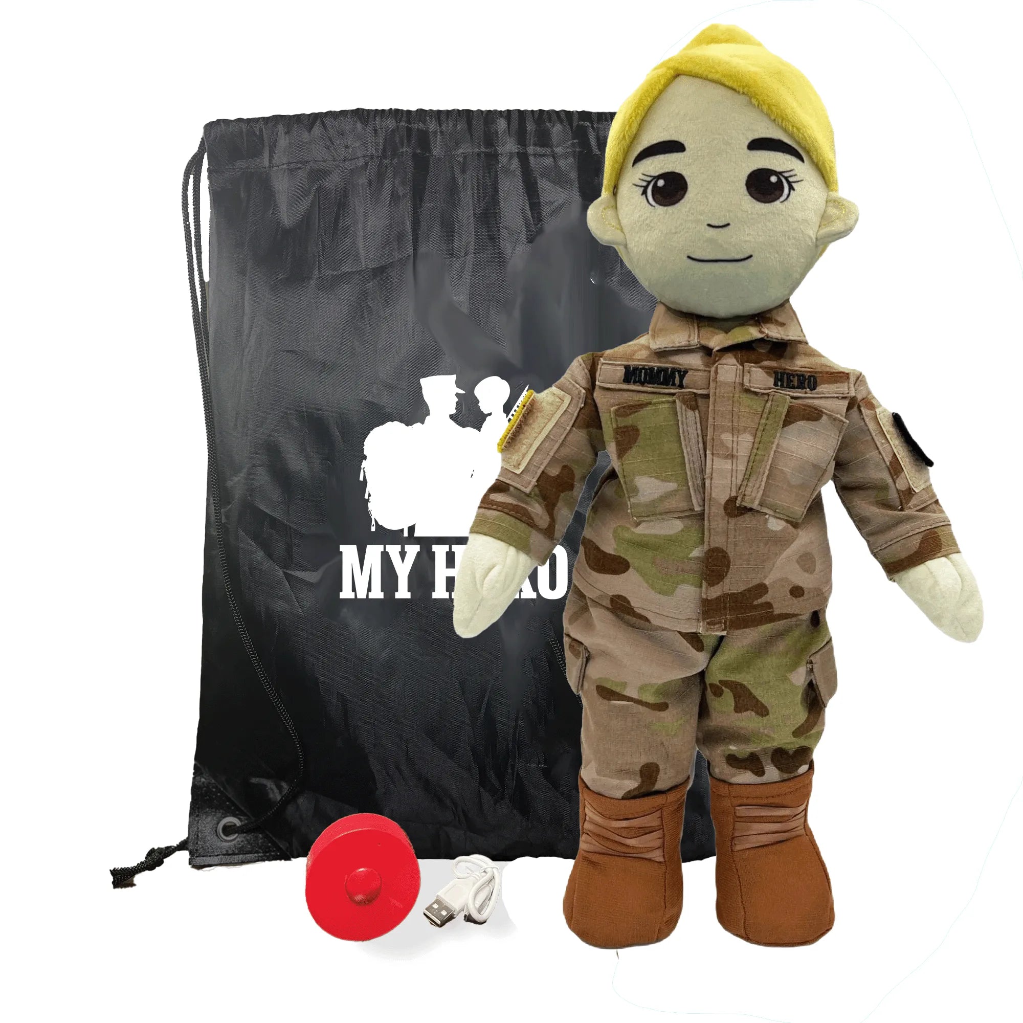 Military dolls – custom couple dolls – personalized doll that looks like you – record your voice books for touching moments