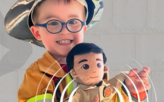 My Hero Firefighter Plush Recordable Doll: A Comfort Gift Kids Can Hug and Hear