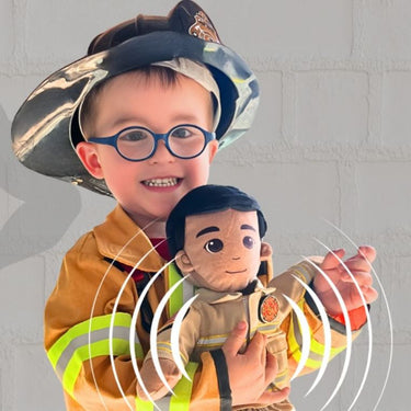 My Hero Firefighter Plush Recordable Doll: A Comfort Gift Kids Can Hug and Hear