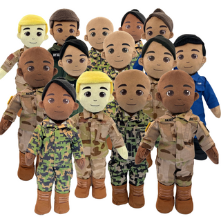 My Hero recordable daddy doll military gift for kids, deployment doll with voice recorder for emotional support and comfort