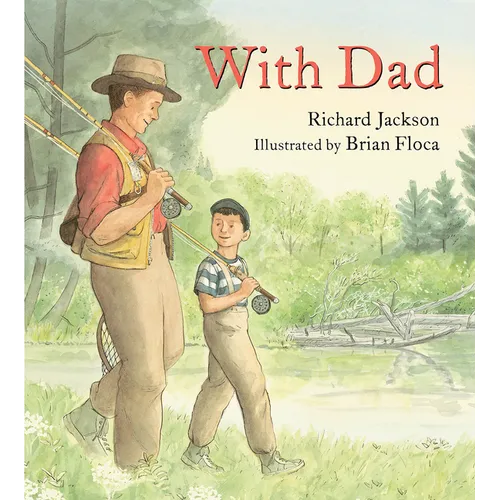 With Dad children’s book cover showing father and child embrace