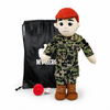 Daddy Doll, Military Doll, Navy Doll [Fair Skin Red Hair Male] Recorder with Charging Cable, personalized Navy comfort doll for military children