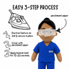 Recordable nurse doll and doctor doll in blue medical scrubs for kids and families