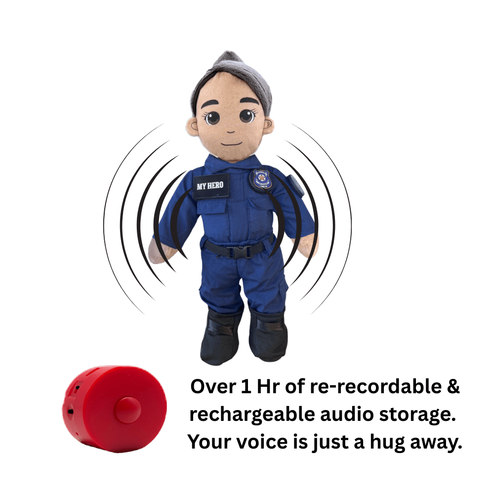 Build My Hero™ Firefighter Plush Doll | Recordable - MY HERO