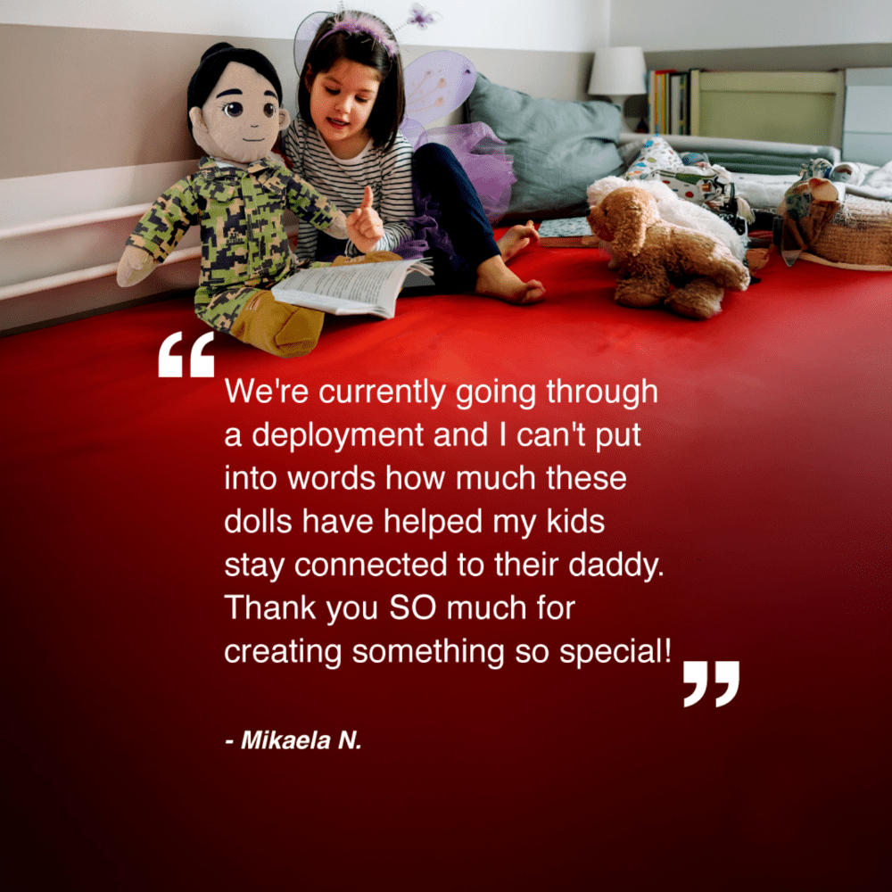 Build Your Hero: Re - recordable Military Plush Dolls for Comfort – Customized & Personalized "Mommy & Daddy Dolls” - MY HERO