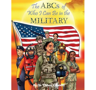 The ABCs of Who I Can Be in the Military hardcover book display