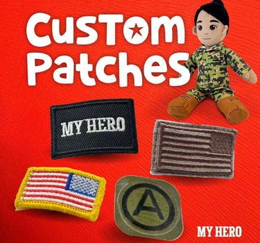 Custom daddy doll for military kids with skin tone, hair color, and uniform options