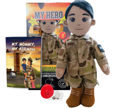 Customizable & Recordable My Hero Airman: Plush Air Force Mommy Doll - MY HERO