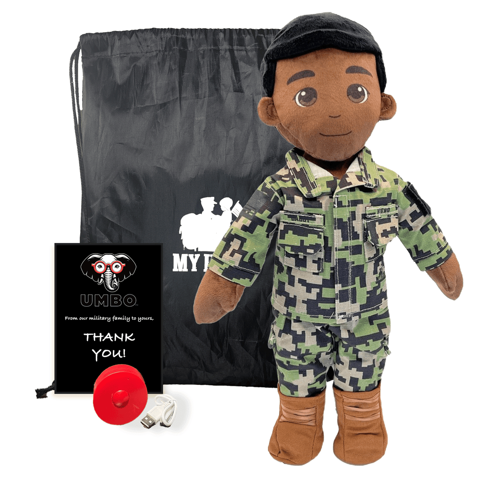 Military doll – etsy personalized dolls – custom doll of yourself – recordable story books that let families send messages across the miles

