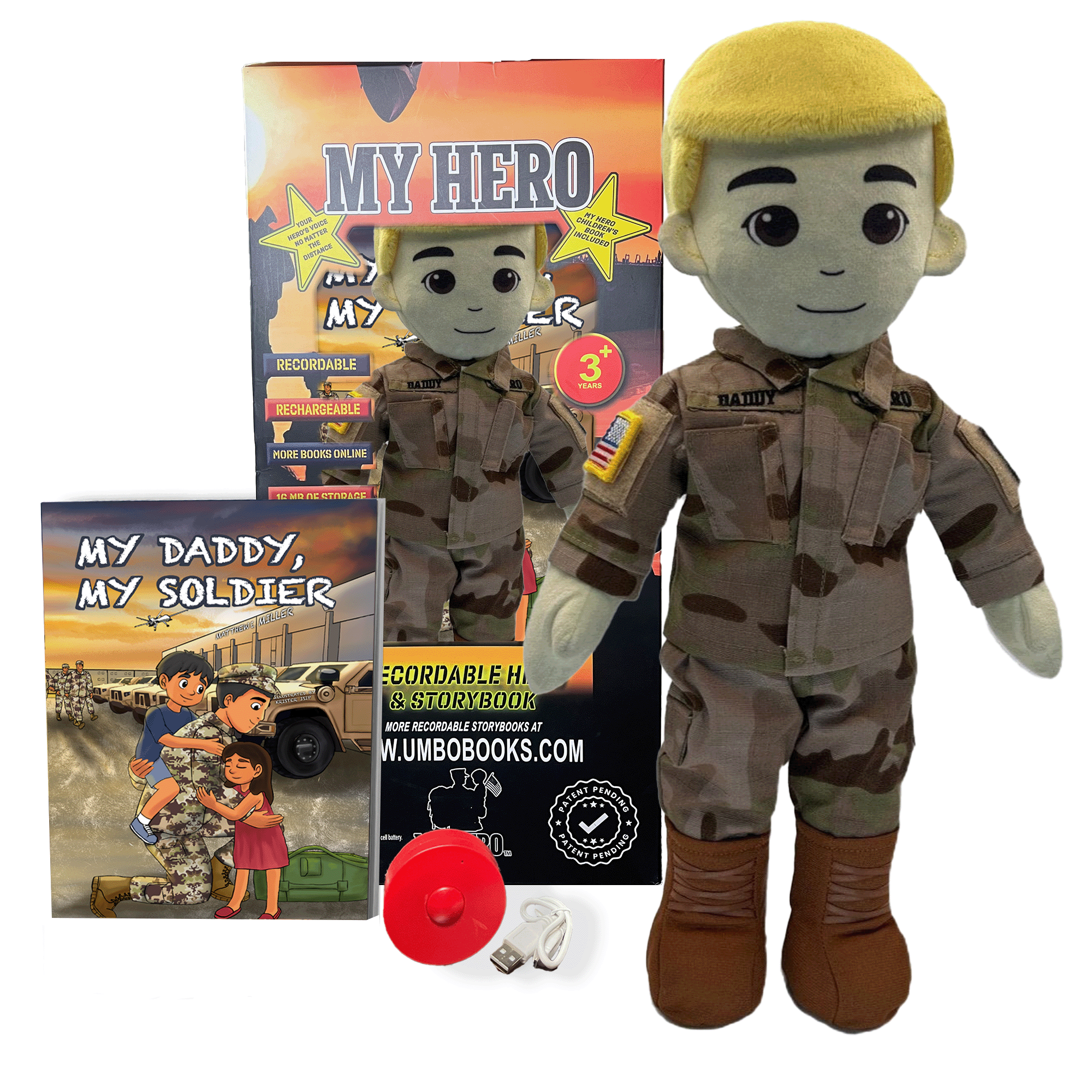 Army doll, soldier doll, Army deployment doll, soldier daddy doll, soldier mommy doll, deployment doll, comfort doll, recordable Army doll, recordable soldier doll, military soldier doll, plush Army doll, Army stuffed animal, Army plush toy, talking soldier doll, speaking doll, bedtime story doll, voice recording doll, keepsake Army doll, Army gift for kids, soldier gift for toddlers, Army storytime doll, military baby gift, soldier parent deployment gift, Army dad gift, Army mom gift, camouflage doll, Army