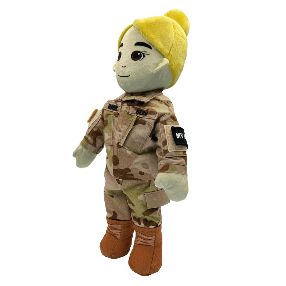 Army teddy bears – custom doll of yourself – personalized plush doll – recordable Christmas story books for holiday warmth


