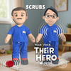 Medical Hero Dolls in Scrubs – Recordable Plush for Nurses, Doctors & More - MY HERO