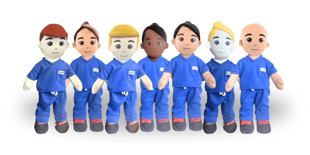 Medical Hero Dolls in Scrubs – Recordable Plush for Nurses, Doctors & More - MY HERO