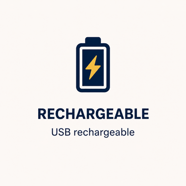 Rechargeable doll feature showing a battery icon to highlight a USB rechargeable plush doll recorder. This rechargeable recordable doll lets families charge the audio device and continue adding meaningful voice recordings without replacing disposable batteries. Ideal for customizable Daddy Dolls, Mommy Dolls, military dolls, firefighter dolls, police dolls, and long distance family keepsakes.