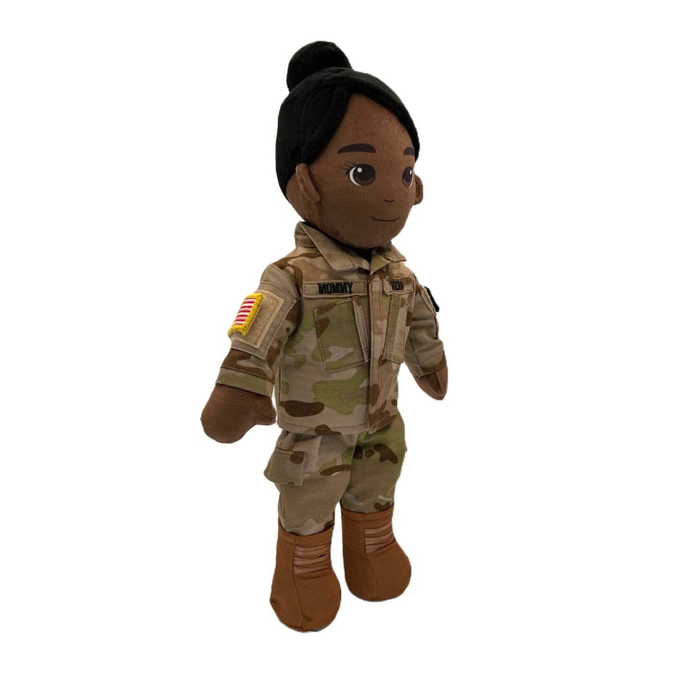 Army doll, soldier doll, Army deployment doll, soldier daddy doll, soldier mommy doll, deployment doll, comfort doll, recordable Army doll, recordable soldier doll, military soldier doll, plush Army doll, Army stuffed animal, Army plush toy, talking soldier doll, speaking doll, bedtime story doll, voice recording doll, keepsake Army doll, Army gift for kids, soldier gift for toddlers, Army storytime doll, military baby gift, soldier parent deployment gift, Army dad gift, Army mom gift, camouflage doll, Army