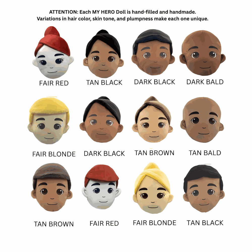 Army Doll Figures with different color hair and skin tones. Customized Army Dolls that look like parents. 